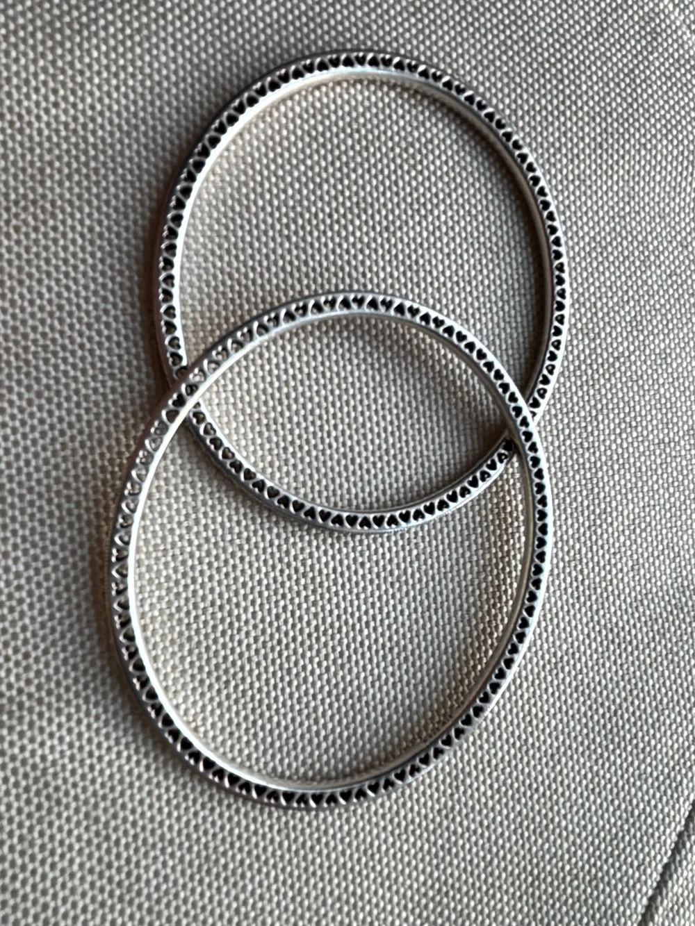 1 Pandora Sterling Silver Eternity Bangle (I have two available) Listing for one